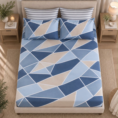 Prism bedsheet with matching pillow covers