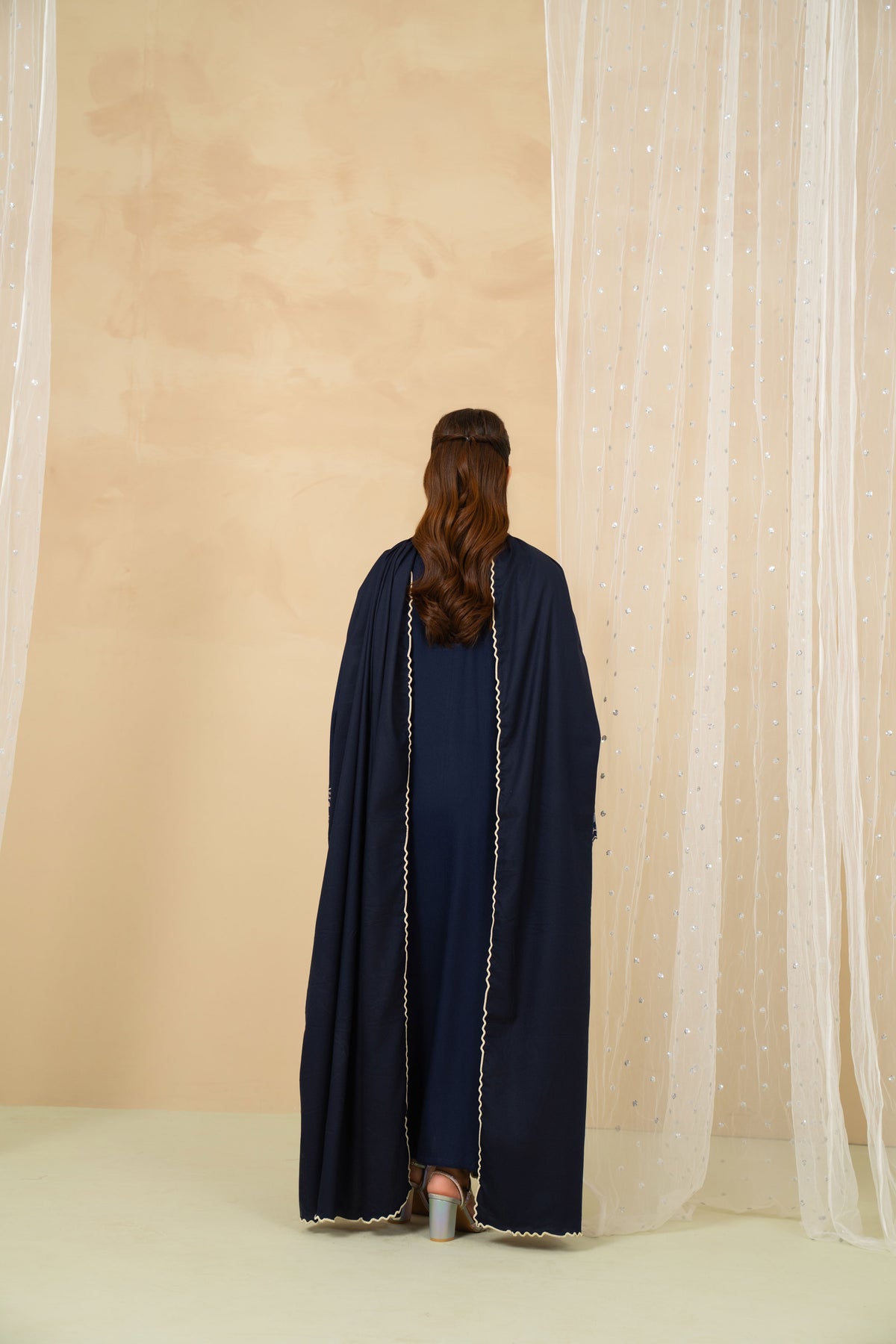 Moonstone navy blue marina shirt and straight trousers