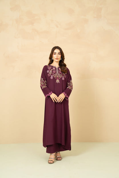 Mulberry plum marina stitched 2 piece suit