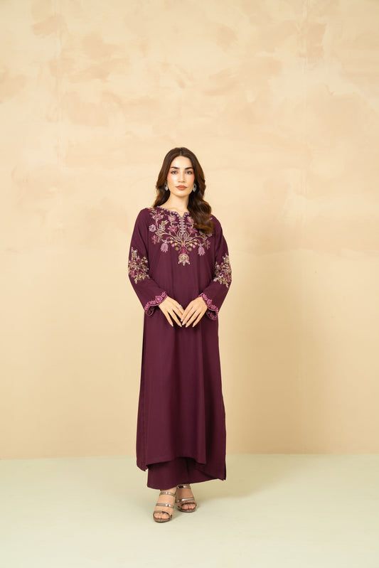 Mulberry plum marina stitched 2 piece suit