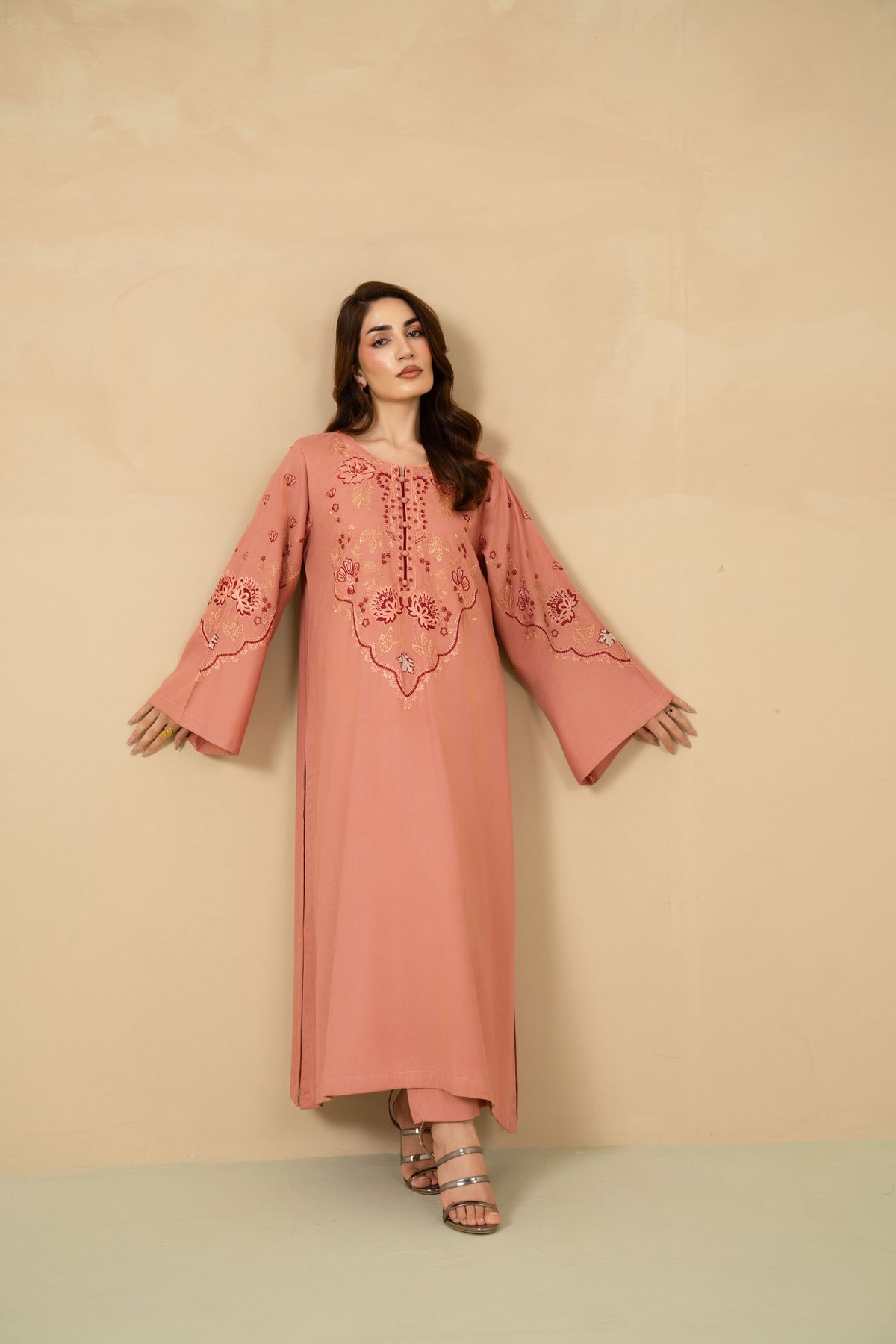 Blush Tea tea pink suit styled look