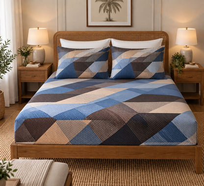 Blue Print Bedsheet