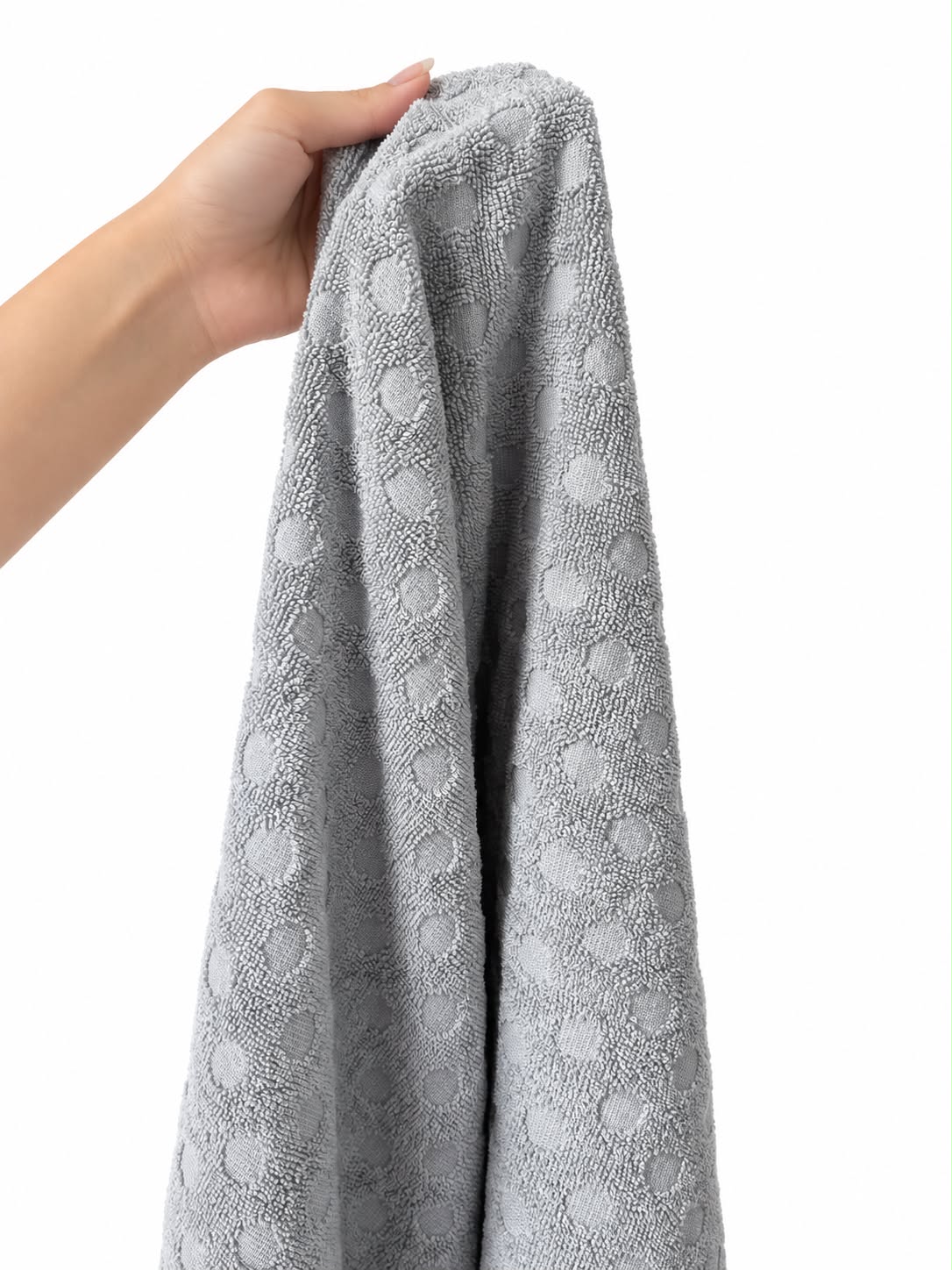 Grey box towel texture detail