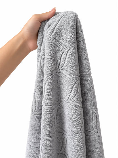 Grey pattern towel texture detail