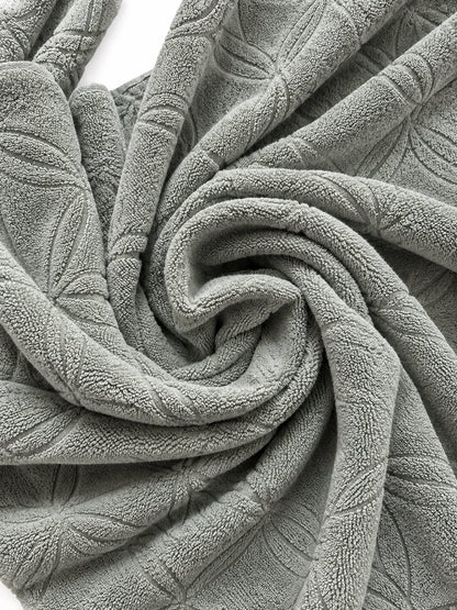 Mint grey towel texture detail