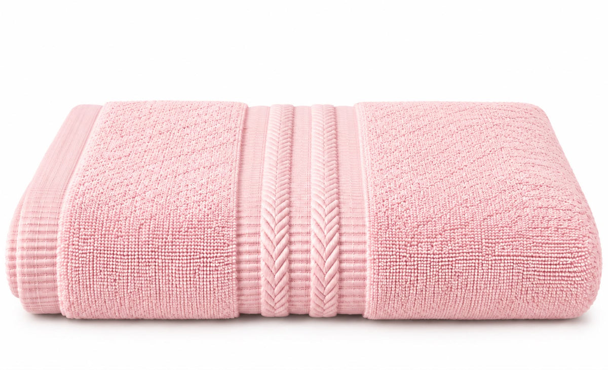 Baby pink towel texture detail