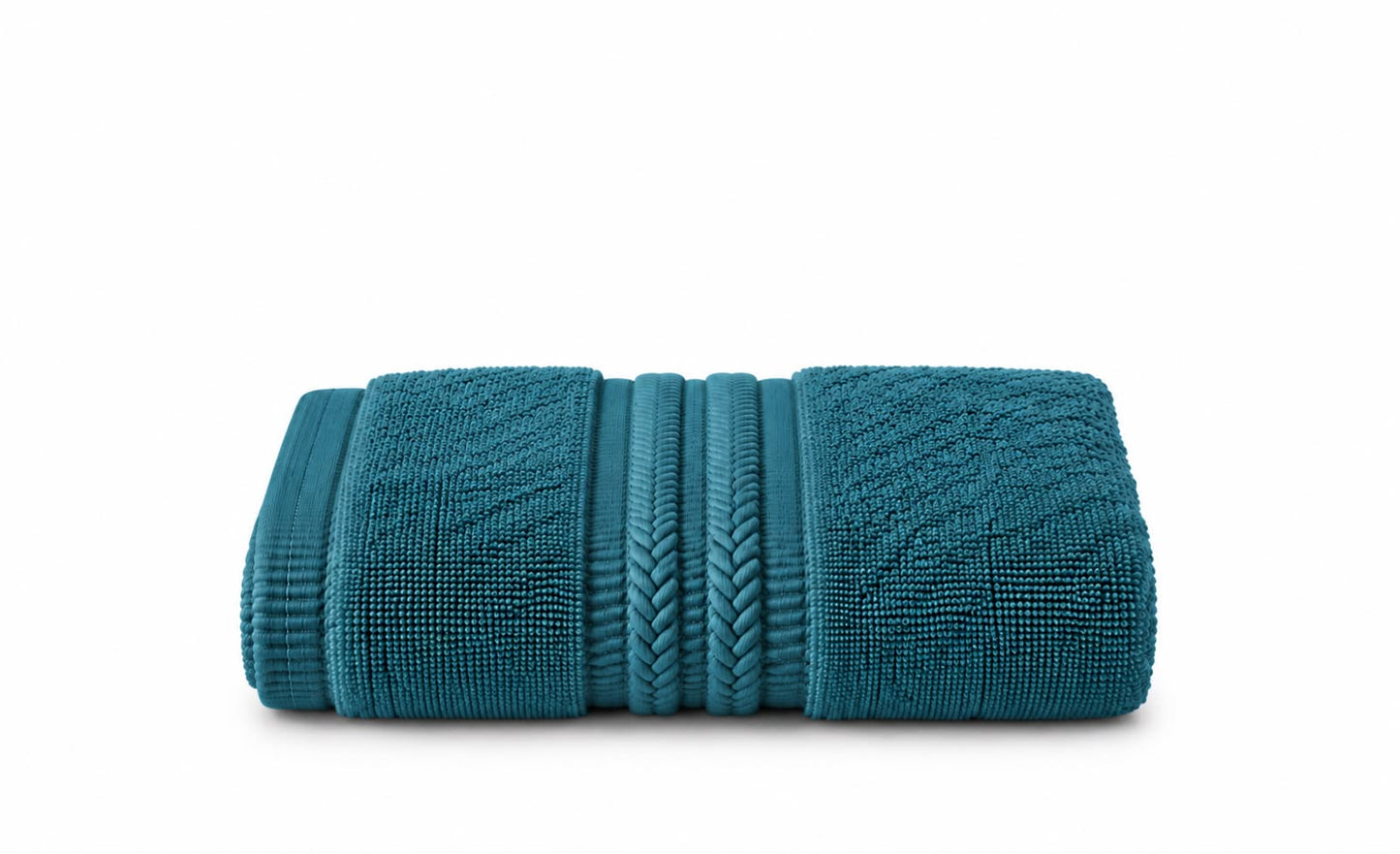 Turquoise towel texture detail