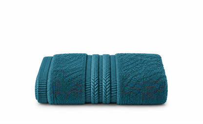 Turquoise towel texture detail