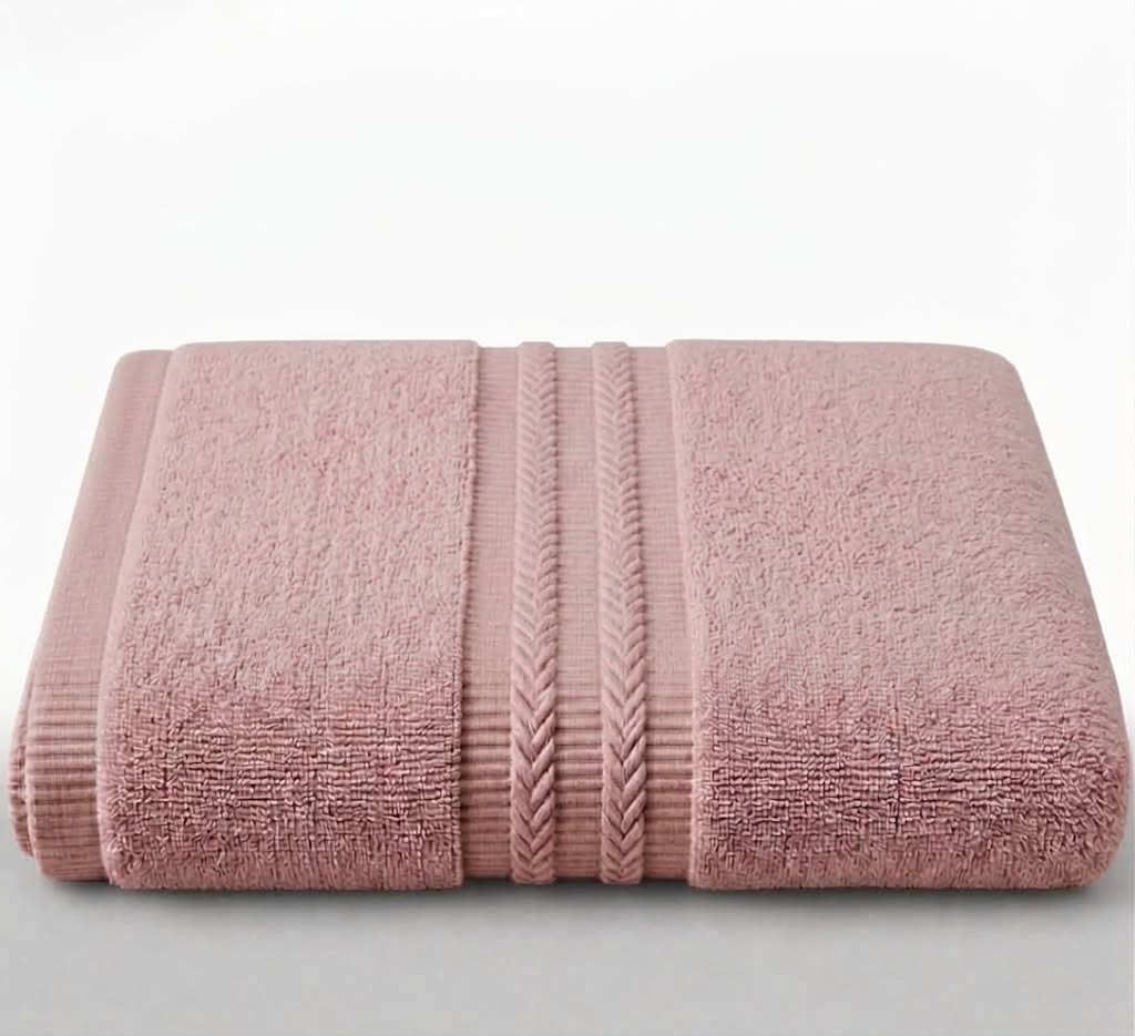 Tea pink towel texture detail